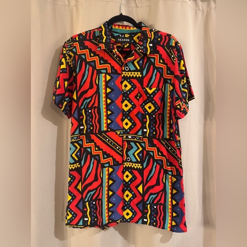 Men’s Reason Button Up Top